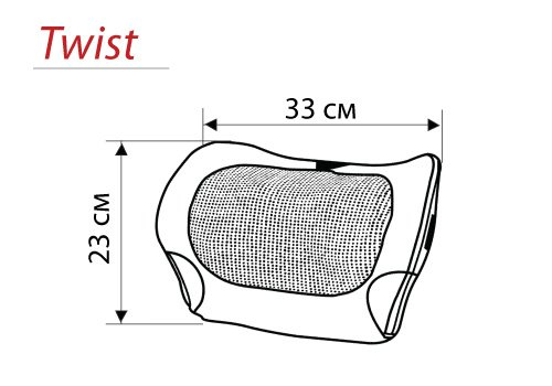 Массажная подушка эргономичная Casada Miniwell Twist - 3