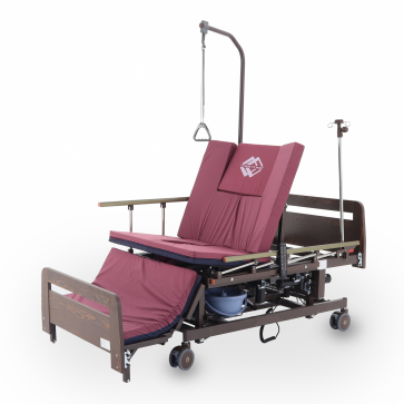 Кровать электрич. Мед-Мос DB-11А (ME-6528H-04) ЛДСП Венге (спинки с прорезью) с матрасом - 1